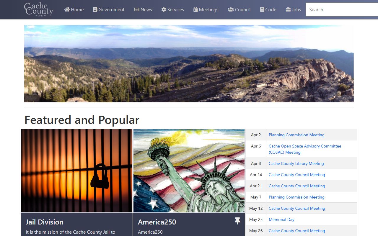 Cache County inmate population county homepage