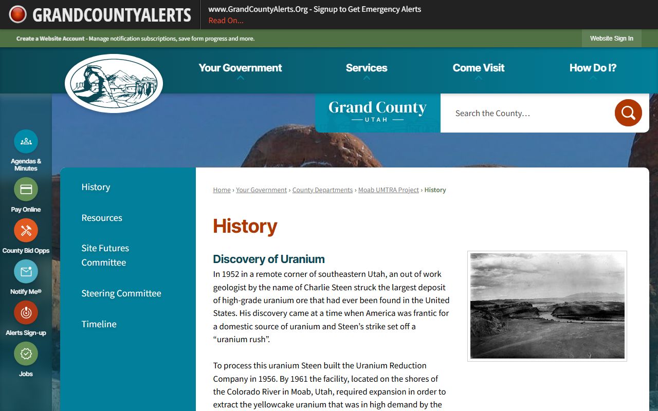 Grand County inmate population sheriff office screenshot