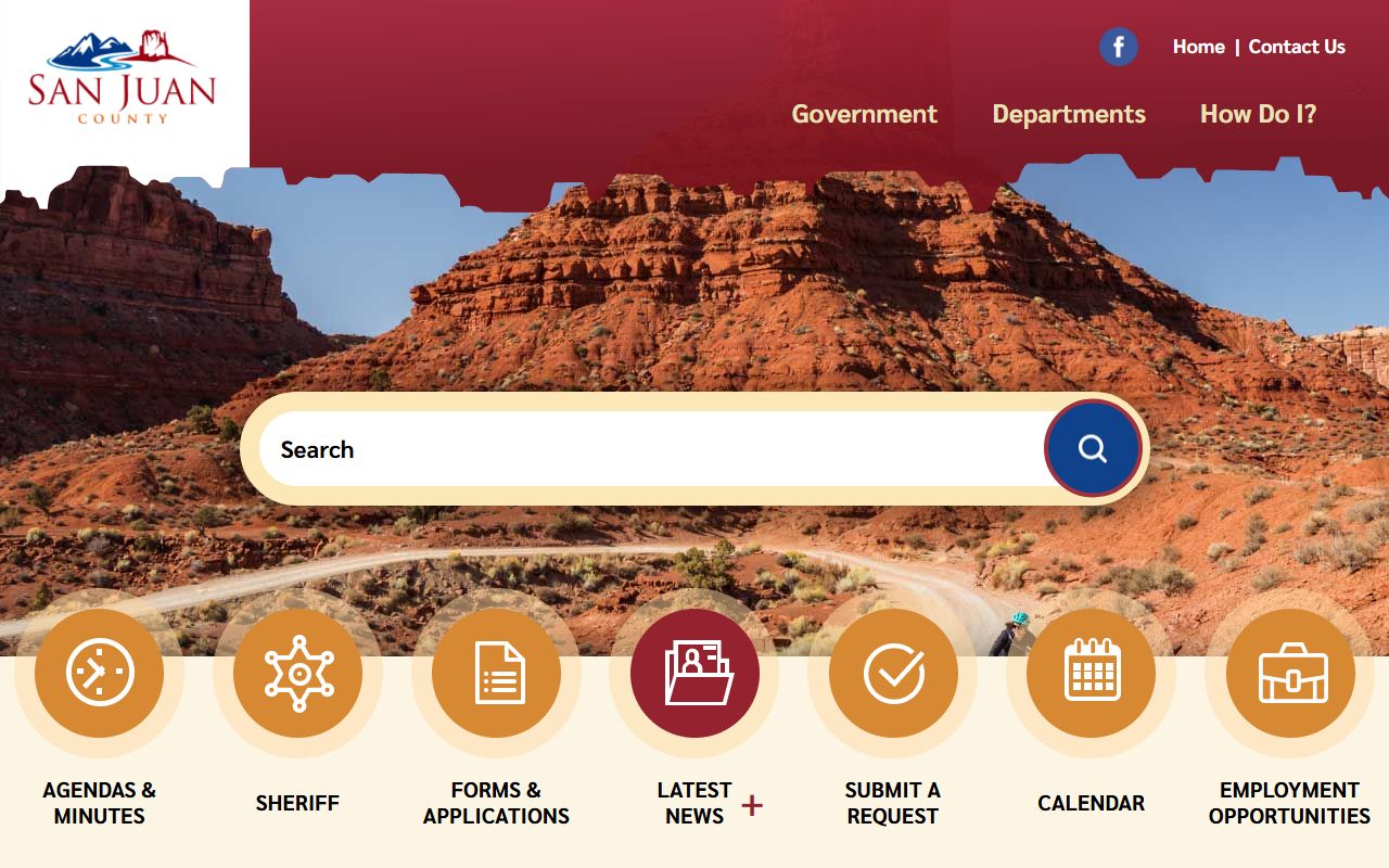 San Juan County inmate population county homepage screenshot